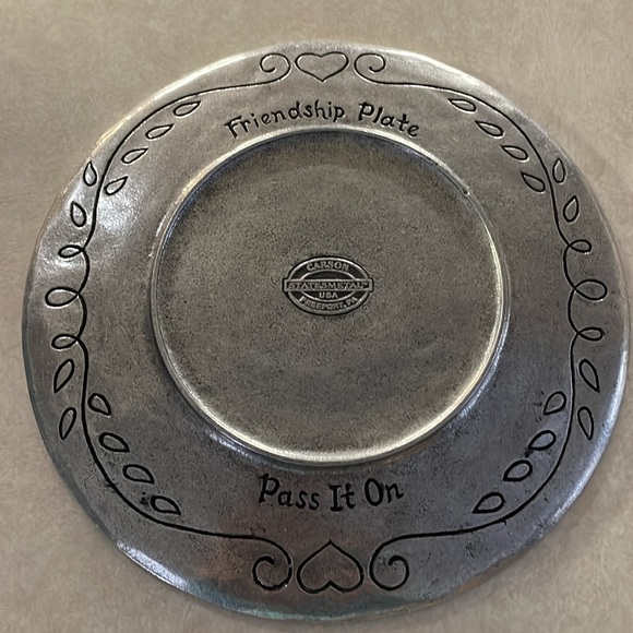 Carson Statesmetal Friendship Plate - Picture 7 of 8